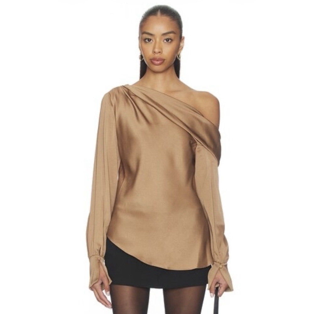 Jonathan Simkhai Alice One Shoulder Top Chai Women S Classy Sexy Revolve $295